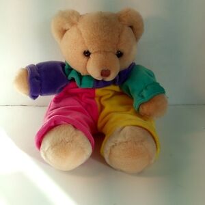 Vintage Russ Berrie Bo-Bo Clown Bear Plush Stuffed Animal With Tag